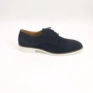 Zara | Shoes | Zara Mens Leather Derby Navy Blue Sporty  display picture 3